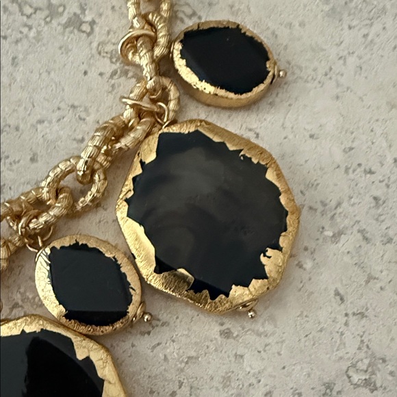 Chico's Gold and Black Pendant Necklace - Picture 2 of 2